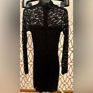 Moda international lace black dress size small